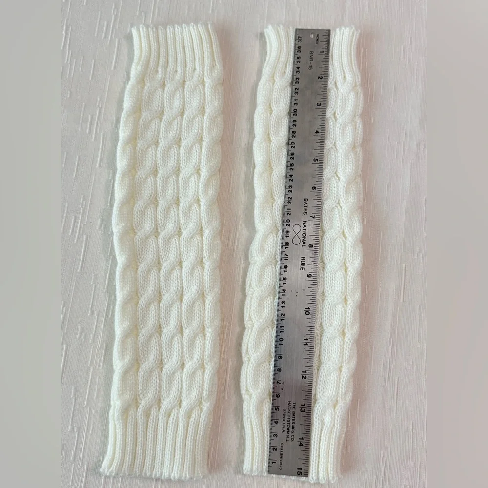 Ivory Cable Knit Leg Warmers | Little & Young Girls | NWOT | Cozy Winter